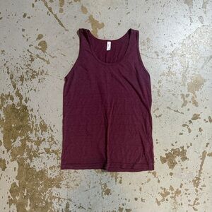 American Apparel Burgundy Tank Top